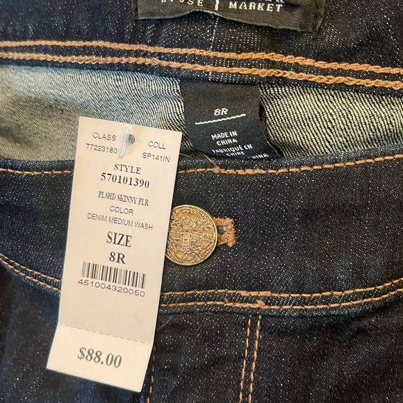 WHBM skinny and flare. Dark blue - Picture 6 of 7